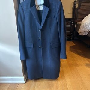 Wool Burberry coat worn